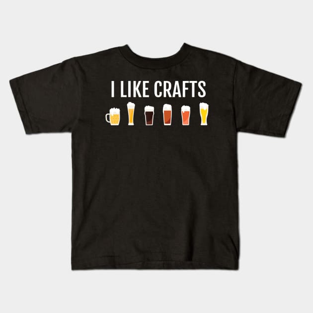 Funny Craft Beer Drinker Gift - Craft Night - Beer Kids T-Shirt by easleyzzi